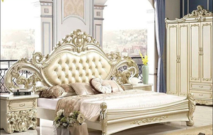 Set di Mobili per Camera da <span class=keywords><strong>Letto</strong></span> <span class=keywords><strong>Matrimoniale</strong></span> di Lusso Moderno in <span class=keywords><strong>Legno</strong></span> di Alta Qualità Nuovo e Personalizzato - Product Image 4