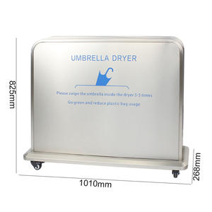 201 in acciaio inox Eco ombrello essiccatore 10L acqua vassoio viola pastiglie produttore ombrello bagnato macchina avvolgitore ombrello - Product Image 2