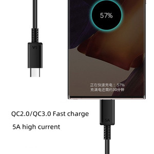 Câble USB C de type PD à charge rapide 5A Super Fast 2.0 45W, 1M/1.8M, pour <span class=keywords><strong>Samsung</strong></span> S23 S22 Ultra S21 <span class=keywords><strong>S20</strong></span> <span class=keywords><strong>FE</strong></span> S24 - Product Image 6