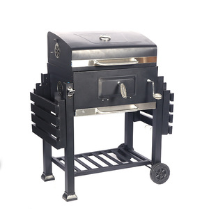 <span class=keywords><strong>Griglia</strong></span> <span class=keywords><strong>Barbecue</strong></span> a Carbone da Esterno <span class=keywords><strong>per</strong></span> Giardino, Carrello <span class=keywords><strong>di</strong></span> Grandi Dimensioni in Acciaio al Carbonio e <span class=keywords><strong>Ferro</strong></span>, Affumicatore <span class=keywords><strong>per</strong></span> Feste all'Aperto, Colore Nero - Product Image 3