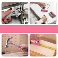 Vente chaude 13pc petit ménage de base bricolage outils à main ensemble maison trousse à outils dans une mallette à outils Portable