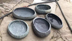 แจกันกระถางดอกไม้สไตล์หินสำหรับตกแต่งสไตล์หินธรรมชาติหรือเทขวดชา - Product Image 3