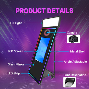 Cabina Fotografica a Specchio con Schermo Touch, Photobooth Magico con Fotocamera e Stampante per Matrimoni e Feste - Product Image 5