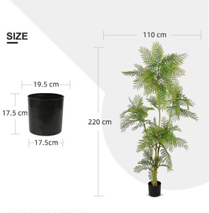 220Cm Giả Nhà Máy Nhân Tạo Cây Cây Cây Cây Cảm Ứng Thực Trong Nhà Cây Cho Hiện Đại Nhà Văn Phòng Phòng Khách Sàn Trang Trí Nội Thất Trong Nhà - Product Image 6