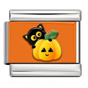 Italienisches Charm-Armband aus Edelstahl, Halloween-Cartoon, galvanisiert, modular, DIY-Schmuckzubehör, Großhandelslieferant - Product Image 3