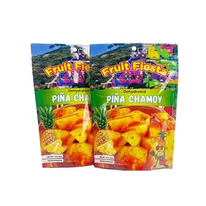 Eco Friendly Customized Foil Zip Lock Dried Fruit Snack Peanut Stand Up Pouches Dehydrated Pina Chamoy Packaging bags
