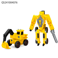QS Chine Nouveau Design Jouet Véhicule Robot Voiture de Ville Transformable DIY pour Enfants, en Plastique, à Déformation, Cadeau Intelligent pour Enfants