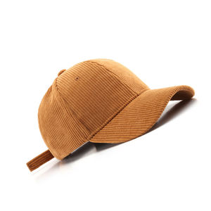 Casquette de baseball unisexe en coton personnalisable à votre logo, chapeau de papa en velours côtelé uni 6 panneaux - Product Image 2