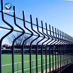 Wholesale cheap lowes decorative curved welded wire mesh fence