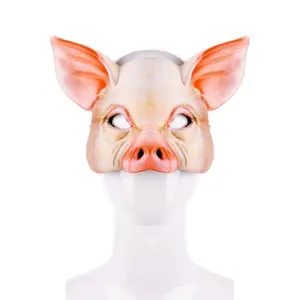 Factory Sale Carnival Masquerade Ball Party Cosplay Props EVA Half Face Pig Modeling Animal Masks