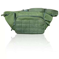 Sac de taille tactique multifonctionnel imperméable en polyester avec fermeture éclair pour le transport dissimulé