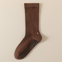 Longues chaussettes en tricot de travail en coton bambou pour femmes avec poignée pour propre logo pour la salle de sport