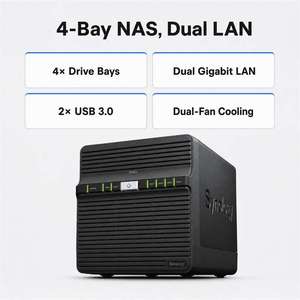 สำหรับ DS423  4-Bay Diskless USB Interface NAS  CPU Realtek RTD1619B  แรม 2GB DDR4 สำหรับการจัดเก็บข้อมูลเครือข่ายระดับองค์กร มีสินค้าในสต็อก - Product Image 2