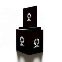 Table publicitaire portable Phone2display, nouveau design, 4 pieds, en aluminium verrouillable, avec tissu et acrylique réutilisables, pour sublimation par transfert thermique