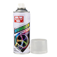 Peinture en spray en caoutchouc pelable multicolores pour l'entretien des roues de voiture