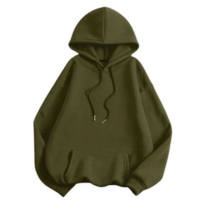 Sweat à capuche unisexe pour homme en gros, sweat à capuche à épaules tombantes d'hiver, tissé en polyester et coton, écologique, streetwear décontracté pour homme - Product Image 1