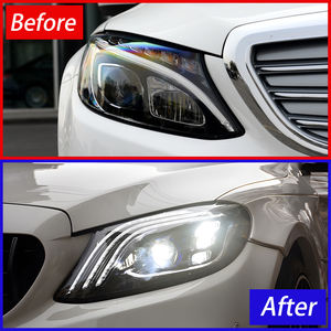 Faro Delantero LED para Automóvil <span class=keywords><strong>Benz</strong></span> W205 <span class=keywords><strong>C180</strong></span> C200 C260 2015-2021, Conjunto de Faros Delanteros, Diseño de Estilo Maybach, Accesorios de Actualización - Product Image 3