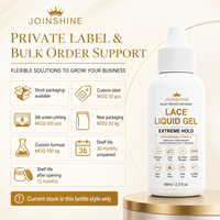 Gel Coiffant Transparent Fixation Forte pour Perruques Lace, Gel Liquide Imperméable pour le Contrôle des Bords, Fabricant