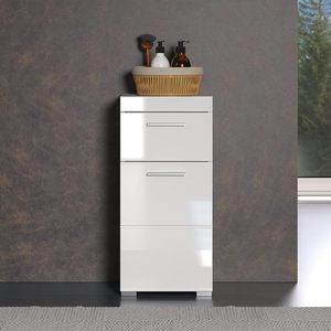 Grande armoire <span class=keywords><strong>de</strong></span> <span class=keywords><strong>rangement</strong></span> <span class=keywords><strong>de</strong></span> luxe haute brillance <span class=keywords><strong>Commode</strong></span> en bois à 2 tiroirs pour <span class=keywords><strong>salle</strong></span> <span class=keywords><strong>de</strong></span> bains <span class=keywords><strong>Commode</strong></span> à tiroirs - Product Image 1