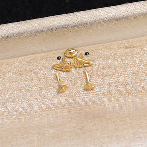 Pendentif en forme de canard baroque argenté, base vide, pendentif en perle irrégulière, accessoire de bricolage, 5623, perles multi-corps en vrac - Product Image 3