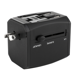 HHT525 <span class=keywords><strong>Universal</strong></span>-Ladegerät mit 3 USB-Anschlüssen und 6 Steckdosen 5V 4000mA Edelstahl-Reise <span class=keywords><strong>adapter</strong></span> mit Wechselstrom steckdose - Product Image 1