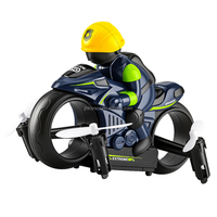 Moto drone télécommandée amphibie 2-en-1 2,4 GHz avec maintien d'altitude, retournement à 360° et mode sans tête