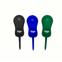 Outil de réparation de divots de golf à une seule pointe en plastique, accessoire de golf personnalisable (logo et couleur), souvenir de golf en gros