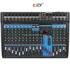 RIY 24dsp Factory Best Selling 16 Channel Dj Professional Audio Digital Mixer Mixing Console