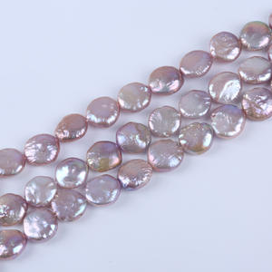 Perlas de Agua Dulce Naturales de Color Morado de 13-14 mm, Venta al por Mayor de Fábrica de Zhuji, Hechas a Mano, para Hacer Collares, Oferta Especial - Product Image 1