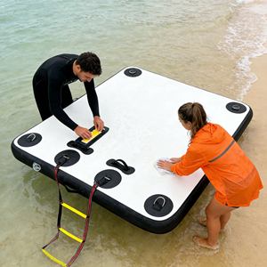 Hamac Gonflable <span class=keywords><strong>XXL</strong></span> pour Adulte – Flotteur Ergonomique pour Piscine, Idéal pour Bronzer et Détente en Eau - Product Image 3