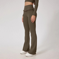 Kledingset met eigen logo, Y2K-mode, luxe, sneldrogend, elastisch kant, tops, broeken, yogakleding, lounge kleding, zacht, 2-delig set voor dames