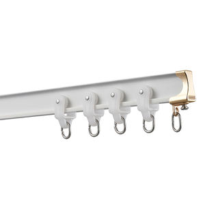 รางผ้าม่านแบบยืดหยุ่นรางจากโรงงานจีนแบบโค้งงอหรือแบบตรงสำหรับผ้าม่านในสำนักงานโรงแรม - Product Image 1