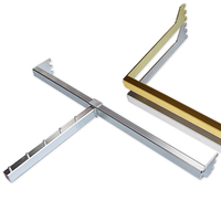 Présentoir mural latéral pour colonne d'escalier A-Pillar, barre transversale en tube carré, étagère à sous-vêtements, porte-vêtements