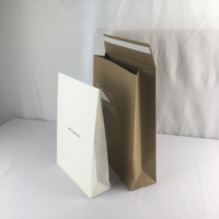 Sac d'expédition en papier kraft écologique personnalisé avec logo, enveloppe pour vêtements, sac postal en papier avec soufflet et double fermeture