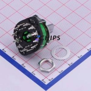 SRRM1C7800 Rotary Switch Through hole Component (THT) Switch 12 Cylindrical (with Slot) PC Pin Non-Short Circuit - Product Image 2