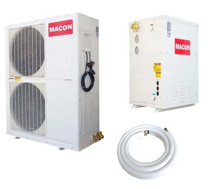 Macon Warmtepomp Systeem Lucht-water Inverter Split Type Evi Dc Inverter Verwarming En Koeling Warm Water Warmtepomp