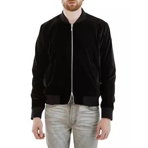 2024 baru jaket Fit santai sehari-hari pria terbuat dari beludru katun lengan panjang dengan manset elastis jaket kustom pria