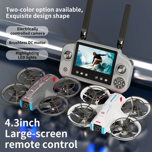 Drone Brushless AE21 Max 4,3'' avec Écran, Évitement d'Obstacles, Vol Stationnaire par Flux Optique, 90° sur 4 Côtés °   Quadricoptère RC à double caméra ESC - Product Image 4