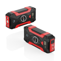 Démarreur de voiture et de moto 10000mAh, booster de batterie, chargeur, batterie externe, lampe torche LED, 12V LCD, 2 USB