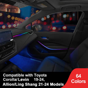 Luz de Coche Rhythm Refit Edición Dinámica con Cinta Musical, Iluminación Suave de 64 Colores Personalizable para Toyota - Product Image 4