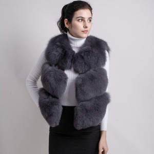 Colete de Pele de Raposa Natural Real YY8001 para Mulheres - Product Image 6