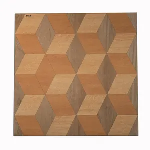 立体视觉客厅装饰木质瓷砖