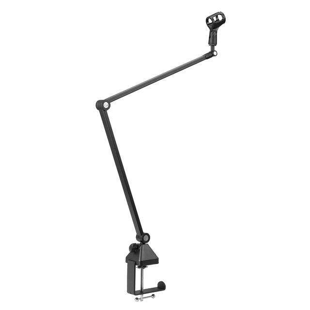 Adjustable Scissor Arm Folding Microphone Stand Desktop Live Metal Mic Stand with Table Mount for Studio Recording Gaming