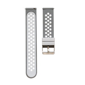 Compatible avec <span class=keywords><strong>Samsung</strong></span> S4, S3, <span class=keywords><strong>S2</strong></span>, montres Huami et Huawei GT ; Bracelet en silicone bicolore, 20/22 mm - Product Image 6