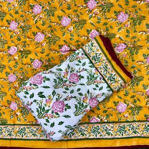 Edredón de algodón orgánico Premium 100% Edredón de algodón orgánico hecho puro 100% Hecho EN LA India Producto suave y cómodo - Product Image 1