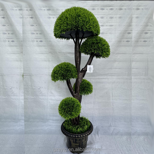 Offre Spéciale Artificielle Milan Herbe Arbre En Plastique Bonsaï Intérieur Extérieur Maison Jardin Décoration Simulation Evergreen Plante <span class=keywords><strong>Pot</strong></span> - Product Image 3