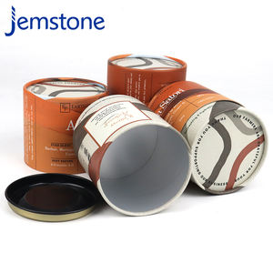 Custom Design Recyclable Food Matcha Capsule Kraft Paper Tube Cardboard Cylinder <b>Packaging</b> Protein Powder <b>Chocolate</b> Container - Product Image 6