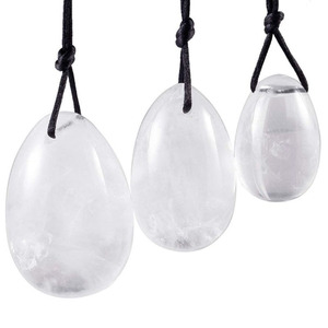 Đánh bóng tinh thể đá thạch anh Yoni trứng và ngọc trai đá quý chất liệu cho <span class=keywords><strong>kegel</strong></span> tập thể dục - Product Image 2