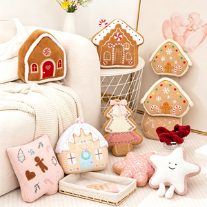 Peluche Navideño <span class=keywords><strong>de</strong></span> Hombre <span class=keywords><strong>de</strong></span> Jengibre, Papá Noel, Muñeco <span class=keywords><strong>de</strong></span> Nieve, Reno y Árbol <span class=keywords><strong>de</strong></span> <span class=keywords><strong>Navidad</strong></span>, Regalo Navideño para Niños - Product Image 1