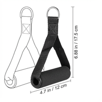 Poignée de machine à câble de salle de sport, sangle en nylon durable pour la musculation à domicile, entraînement de musculation